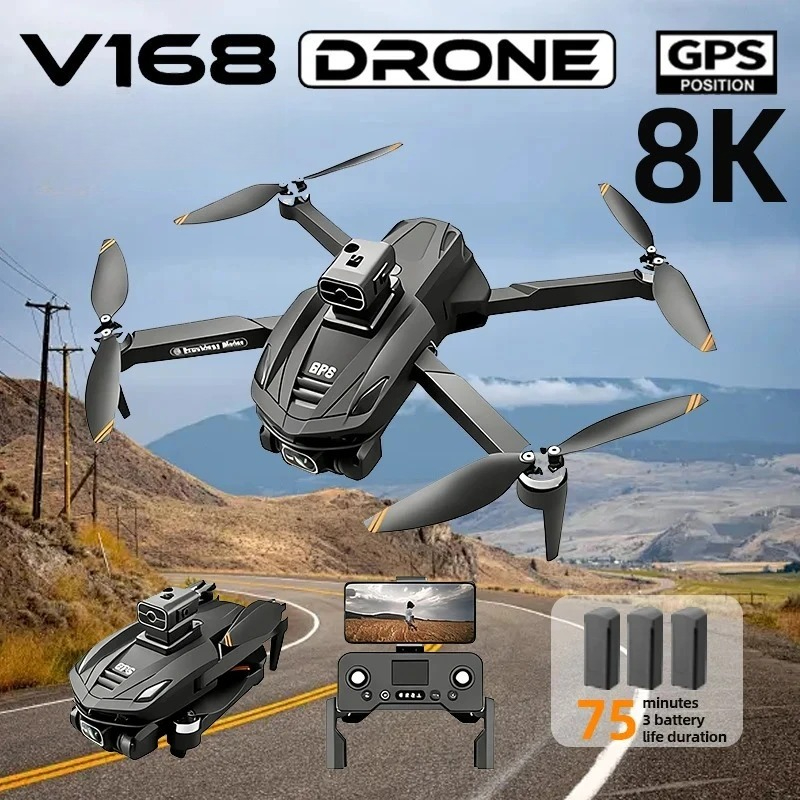 Drone Ls Rc - Original V168 GPS-Drohne Professionelle 8K HD