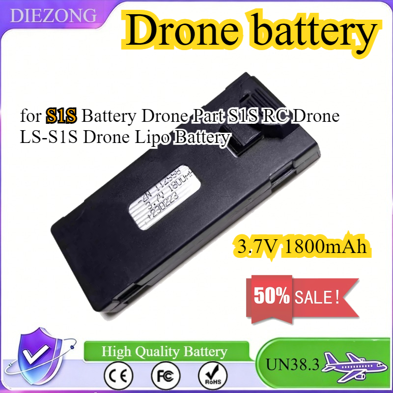Drone Rc S1S - 3,7V 1800mAh Akku für S1S Drohne,